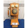 Image 1 : Vintage Style Wooden Telephone 19.5" x 7.5"