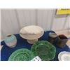 Image 3 : Pottery Vase + Tray, 3 Silver Birch Royal Albert Plates plus more