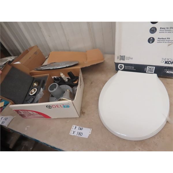 New Kohler Toilet Seat & Delta Shower Faucet System