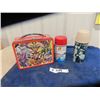 Image 1 : Modern Metal Lunch Kit Yu-Gi-OH & 2 Vintage Thermos; 1) 1966 Flipper, 1) 1960 Marine