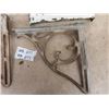 Image 3 : Cast Register Cover & 2 Metal Ornate Shelf Bracket 15" x 13"