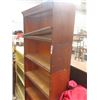 Image 2 : Oak 5 Stack Lawers Book Rack with Top & Bottom only 1 Glass Door 78" x 34" x 12"