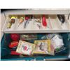 Image 2 : Fishing Tackle Box Filled with Lures, Hooks & Jigs