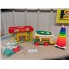 Image 1 : 1976 Fisher Price Hospital with Ambulance, Fisher Price Camper & Fisher Price Ring Toss Game