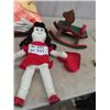 Image 2 : Plush Dolls & Wooden Rocking Horse