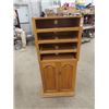 Image 1 : Oak Cabinet with Pull Out Drawer 53" x 23" x 13"