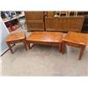 Image 1 : Coffee Table 17" x 40" x 30" & 2 End Table 24" x 21" x 27"