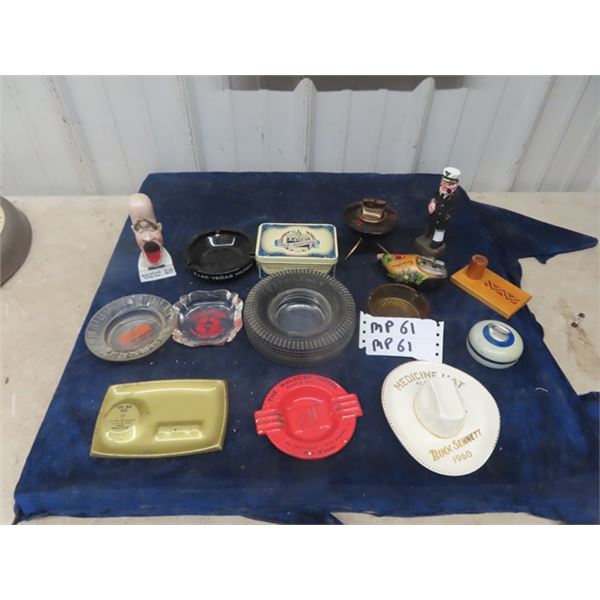 Zippo Lighter , Tins, Ashtrays- Firestone Tire Ashtray & Other Advertising on Ashtrays