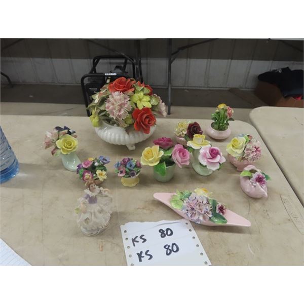 Fine Bone Floral China; Royal Adderley, Radner & Dresser Figurine