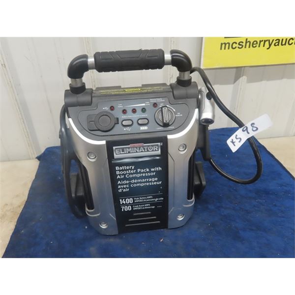 Motomaster Booster Pack/ Air Compressor Combo New or Like New
