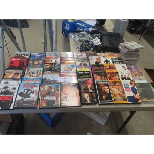 DVD + VHS Movies & Music CDs