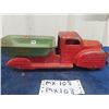 Image 4 : Lincoln Pressed Metal Dump Truck 14" x 4.5" x 5.5"