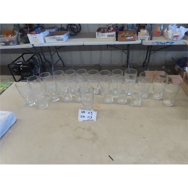 21 Smirnoff + Guiness  Beer Glasses