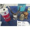 Image 3 : Bugler + Player's Tobacoo Tin, Coleman Funnel, Cap off Small Kettle, Crush Can