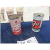 Image 3 : Coke Paper Advertising 9"x 20" , 2 Pop Cans - 7Up+ Orange Crush
