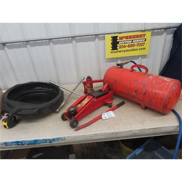 Air Tank, Floor Hydraulic Jack