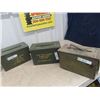 Image 3 : 5 Metal Military Army Ammo Cases