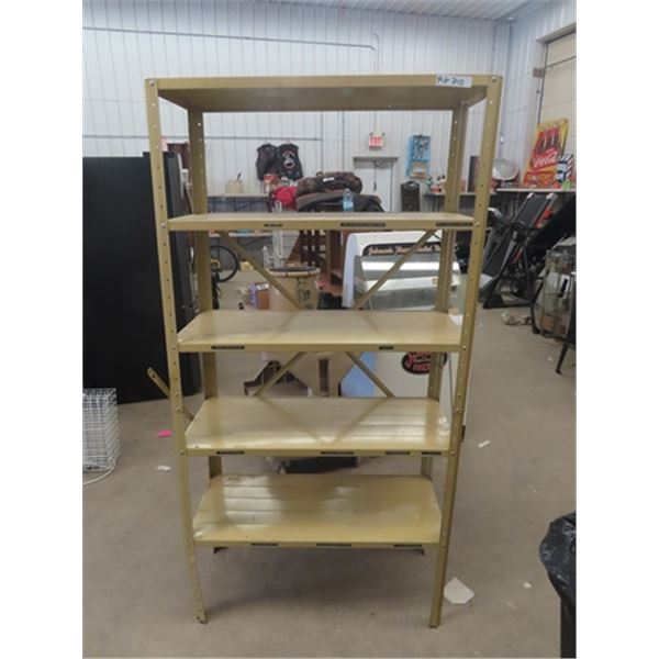 Metal 5 Tier Shelf 71" x 36" x 13"
