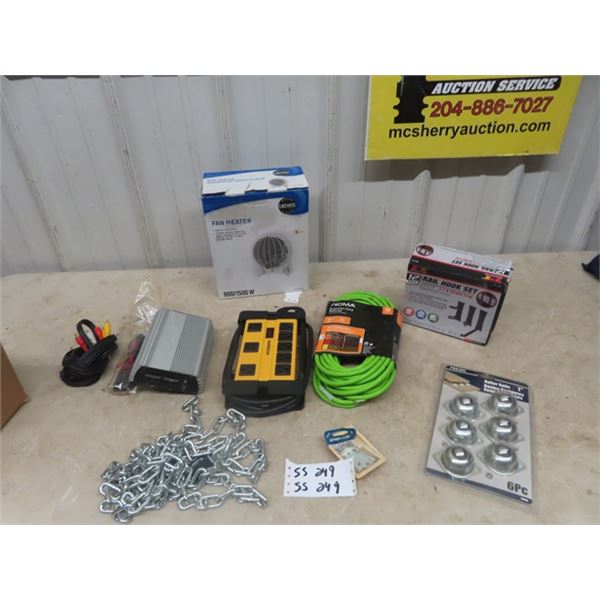 Electric Heater, Extension Cord, Power Bar, Roller Balls plus more