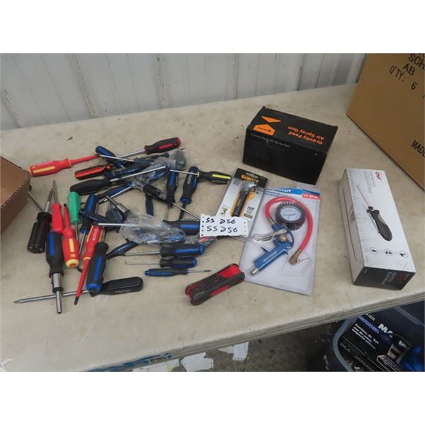 Screwdrives, Air Gauge, Electric Knife, Air Spray Paint Gun