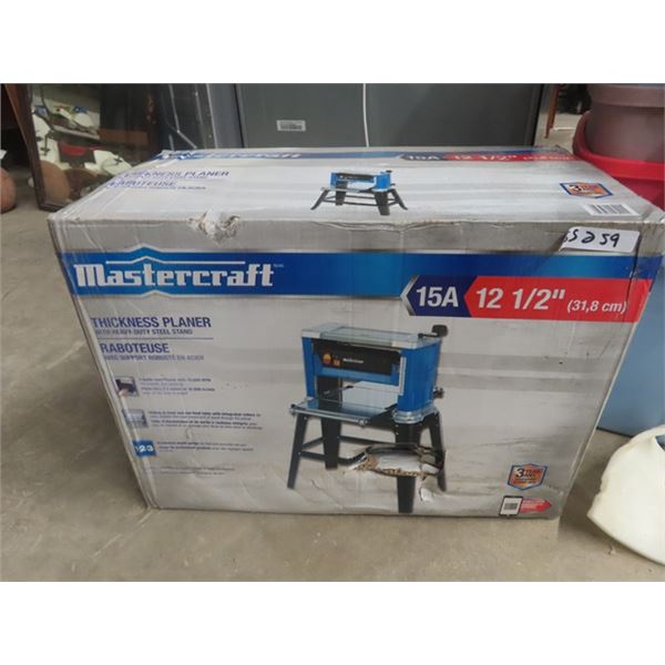 New Mastercraft 12.5" Thickness Planer