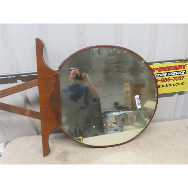 Round Mirror - Originally from a Vanity 28" Wide