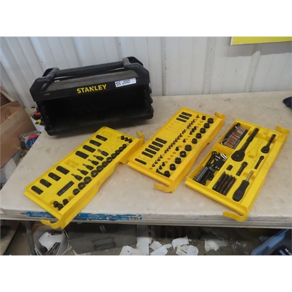 Stanlley Socket Set in 3 Drawer Case - 1/2", 3/8" 1/4"