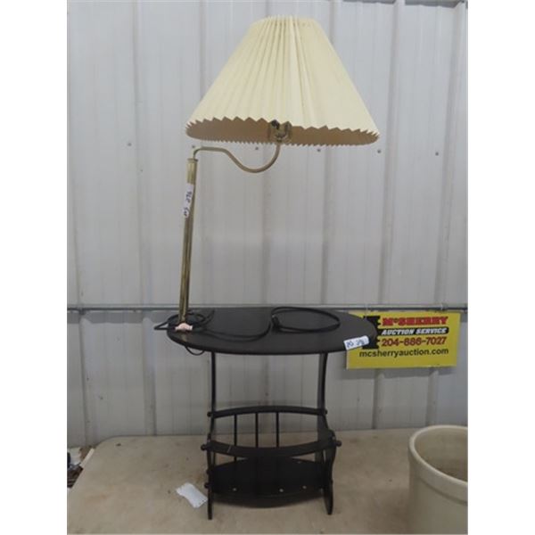 Magazine Rack/End Table/Lamp/ Combo Stand 22" x 24" x 15"