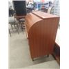 Image 2 : Teak Cylinder Top Desk with 3 Drawers 38"x36"x18"