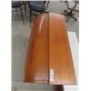 Image 3 : Teak Cylinder Top Desk with 3 Drawers 38"x36"x18"