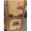 Image 2 : Wall Mount Wood Working Tool Cabinet Full of Tools Saws, Hammer, Chisles, Planer, Level  40" x 45"  