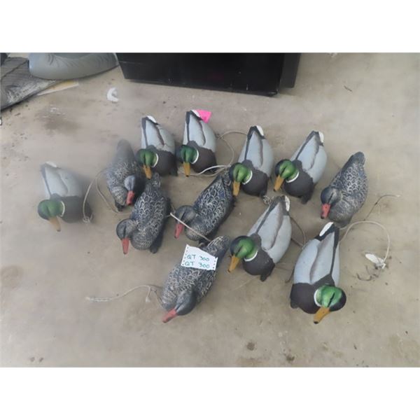 12 Floating Duck Decoys