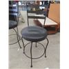Image 2 : 2 Swivel Wrought Iron Bar Stools