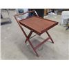 Image 3 : Teak Folding TV Table
