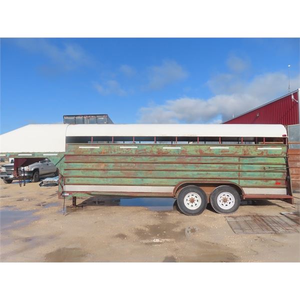 Sokal 20' Tandem ( 7000 lbs x 2) Stock Trailer HAVE TOD - Rubber Matted Floor