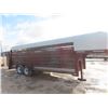 Image 5 : Sokal 20' Tandem ( 7000 lbs x 2) Stock Trailer HAVE TOD - Rubber Matted Floor