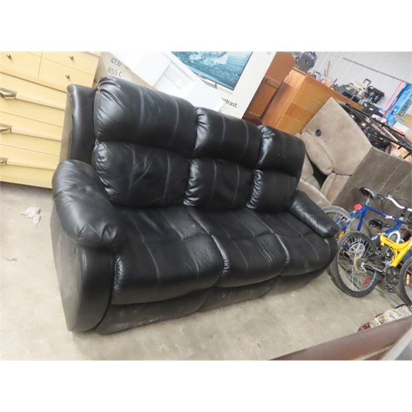Reclining Leather Couch