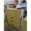 Image 4 : 3 pc Bedroom Suite; Dresser 43" x32"x18", Dresser 33"X50"x18" plus Mirror 28" x52" , Headboard 52" W