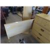 Image 5 : 3 pc Bedroom Suite; Dresser 43" x32"x18", Dresser 33"X50"x18" plus Mirror 28" x52" , Headboard 52" W