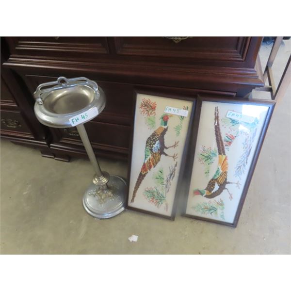 Chrome Ashtray Stand