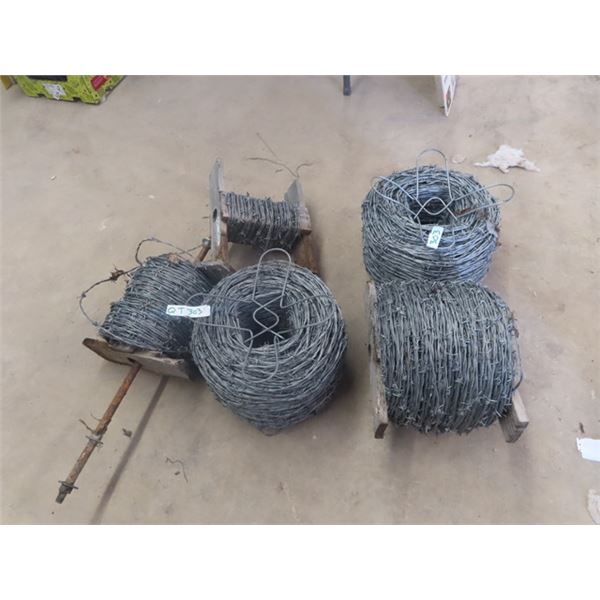 3.5 Rolls of New Barbed Wire