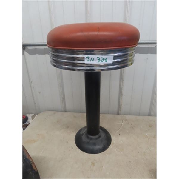 Vintage Cafe Swivel Stool 24" Tall 14" Wide