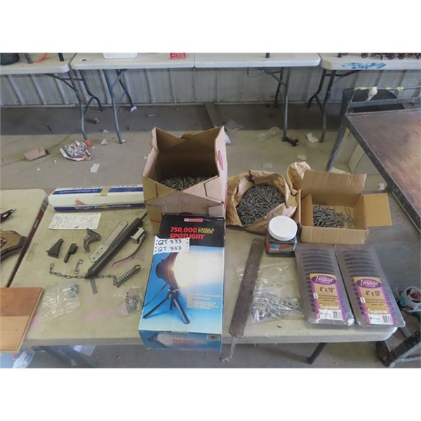 Nails, Staple, Spot Light & Various Hardwares
