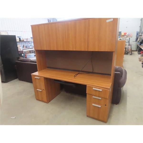 Desk with Hutch 72" x 71" x 24"