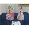 Image 1 : 2 Royal Doulton Figurines both 7.5" Tall; 1) Autum Breeze HN 1911, 1) Deidre 1948