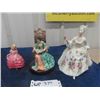Image 1 : 3 Royal Doulton Figurines; 1) Rose 4.5" Tall, 1) Leisure House 1949 7" , 1) Diana 1985 7.5"