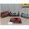Image 1 : 4 Die Cast Cars, 1/18 + 1/24 Scale; 92 Dodge Viper 98 Corvette, 48 Chevy Fleetine, Range Rover