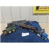 Image 1 : Die Cast John Deere Skid Steer & 2 Plastic Semi Trucks