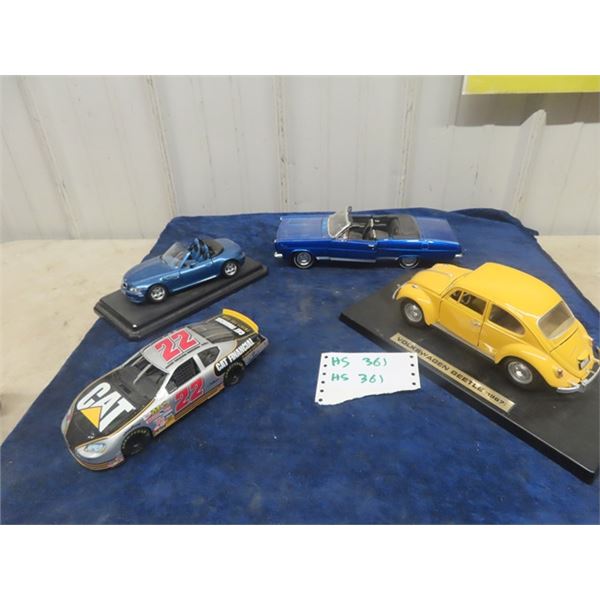 4 Die Cast Cars, 1/18 + 1/24 Scale