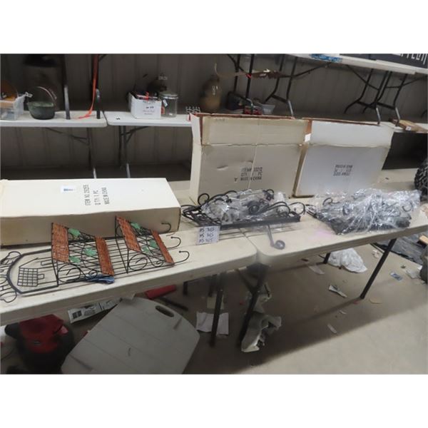 3 New Metal Shelves - 2 are Matching